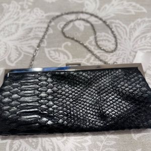 Style &Co Black chain strap Evening clutch Handbag